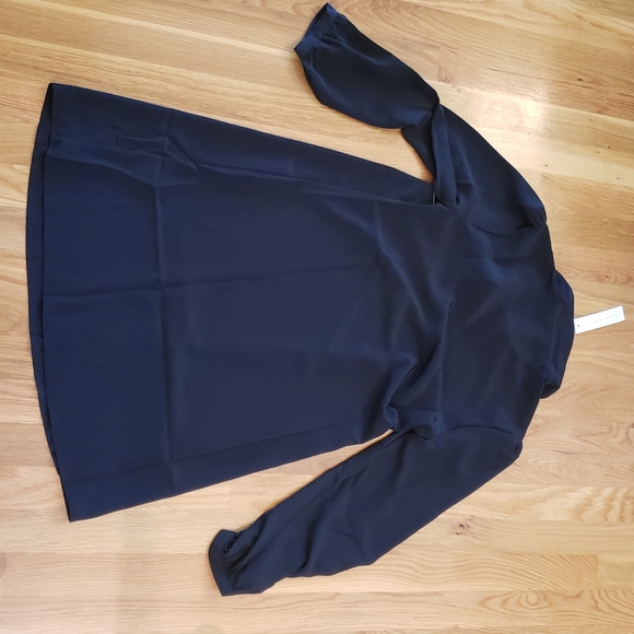 Modcloth A-line black shift dress with collar - Picture 2 of 4